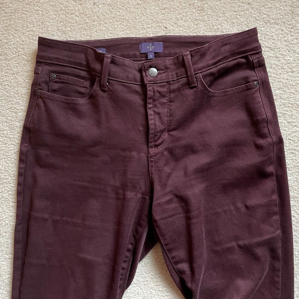 NYDJ | AMI Skinny Jeans in Maroon - Picture 2 of 2